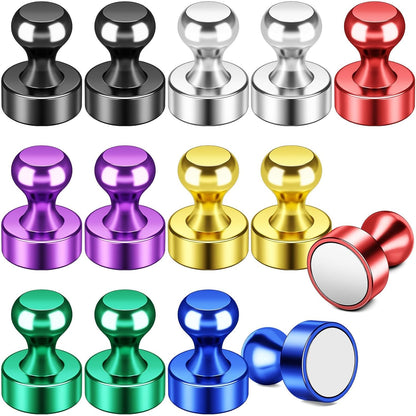 FINDMAG Fridge Magnets, Magnets for Whiteboard, Kitchen, 14 Pack, Colorful