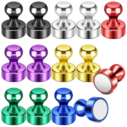 FINDMAG Fridge Magnets, Magnets for Whiteboard, Kitchen, 14 Pack, Colorful