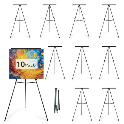 Falling in Art 63 1/2'' Lightweight Aluminum Flip Chart Display Easel Stand