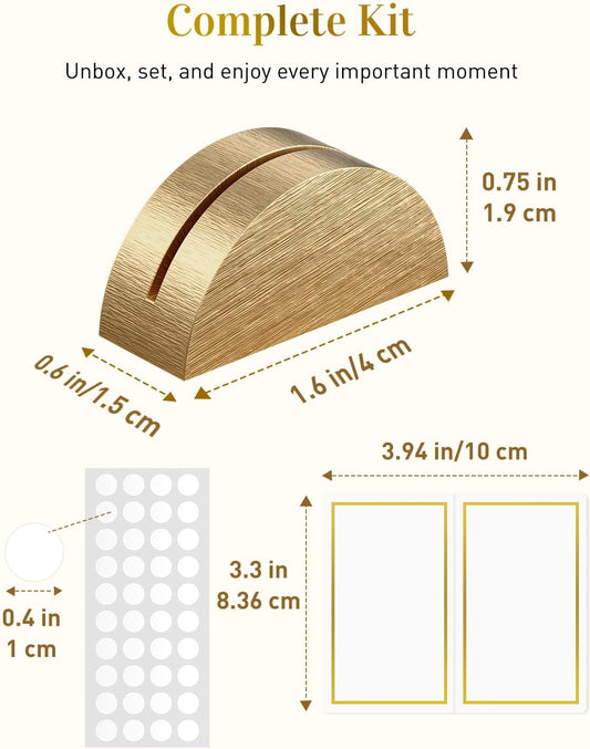 Uniclife 48 Pcs Place Card Holders for Wedding Party Tables