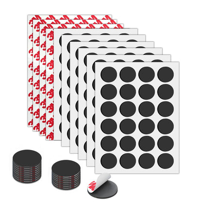 Small Magnets with Adhesive Backing for Crafts,Self Sticky Magnetic Sticker,Round Adhesive Dot Magnets for Classroom (36Pcs Circle 3/4 X 0.08 Rubber Magnets)