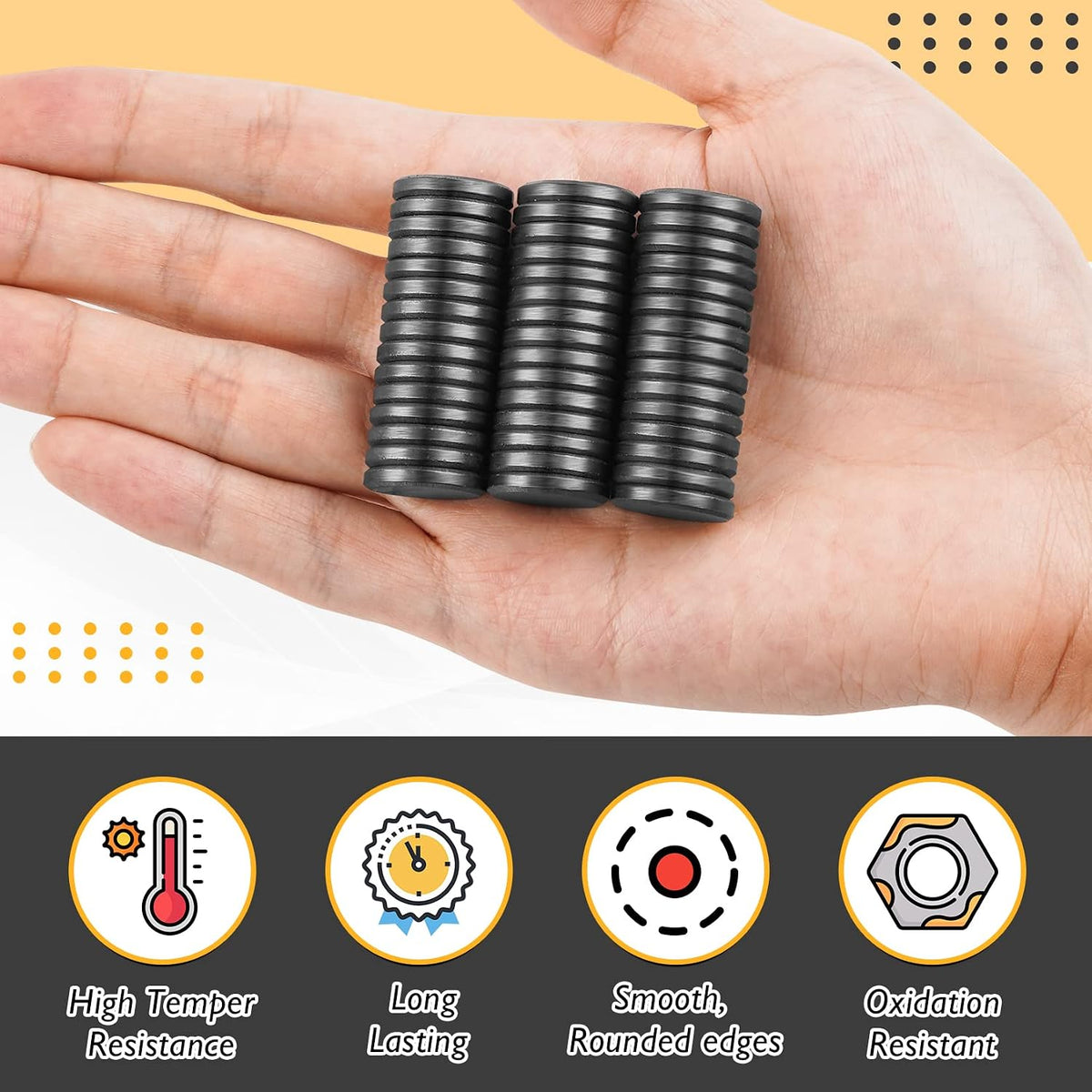 FINDMAG Magnets for Crafts, Magnets with Adhesive Backing, 20 Pack