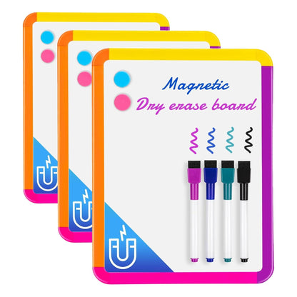 VUSIGN Magnetic Dry Erase Board, 8.5 x 11 Inches White Board, Pink