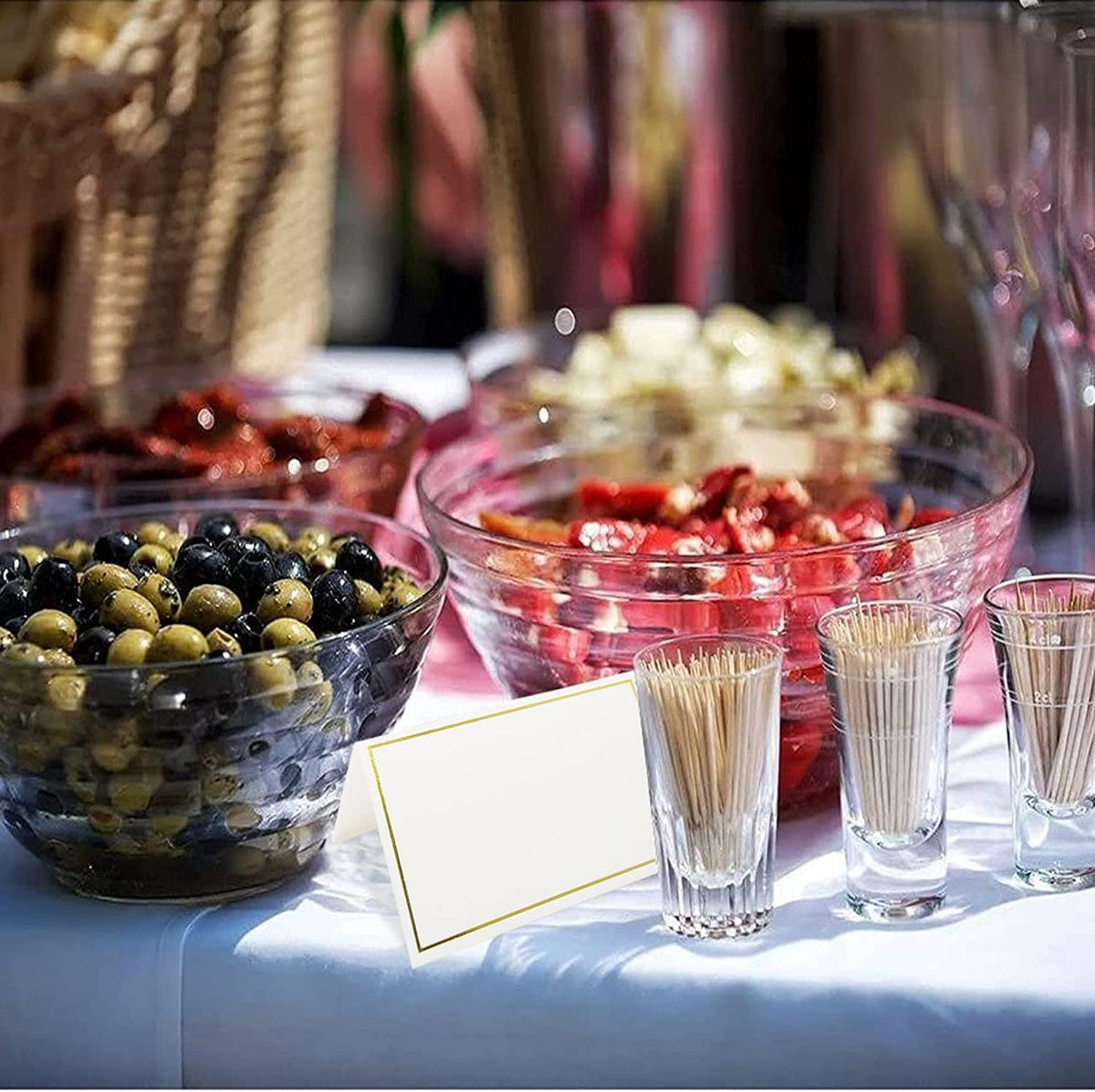 50 Pack 2 x 3.5 Inches Tent Cards
