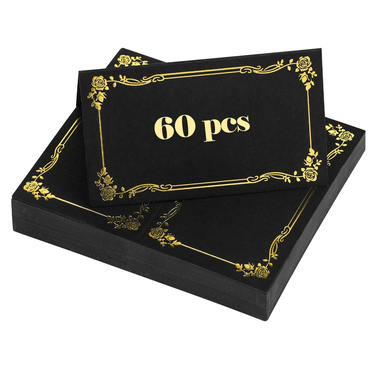 Uniclife 60 Pcs Floral Place Cards for Wedding Buffet Tables