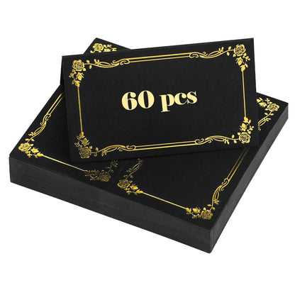 Uniclife 60 Pcs Floral Place Cards for Wedding Buffet Tables