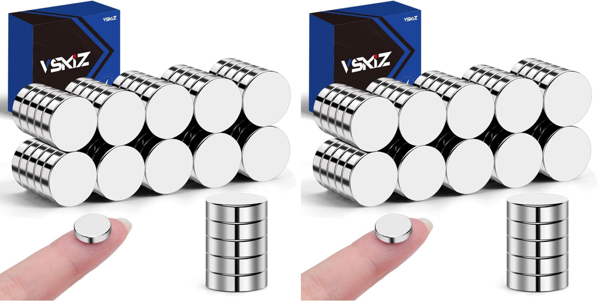 50 Pcs Neodymium Magnets, 10x3mm Tiny Round Disc Refrigerator Magnets
