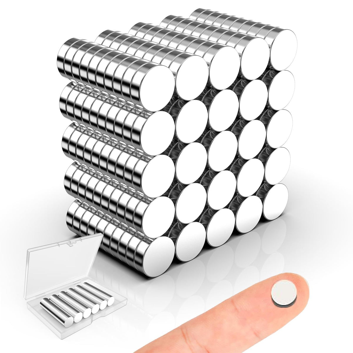 Magnets for Crafts, 5x2mm Small Round Magnetic 250 Pack