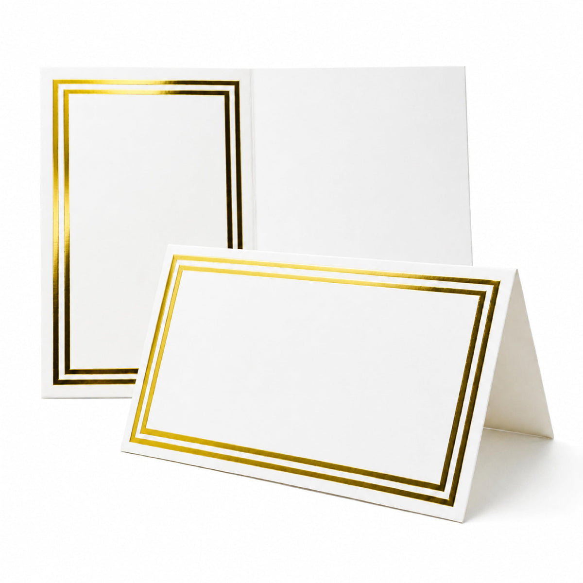 40Pcs Blank Tent Place Cards, 3.5*11Inch Table Setting Name Seating Labels