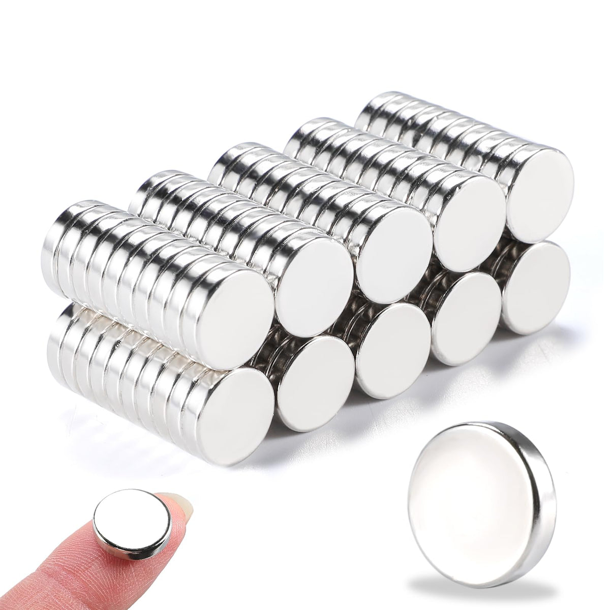 DIYMAG Small Rare Earth Magnets, 40 Pack, 5 Sizes - Neodymium Magnets for Refrigerator, DIY, Crafts, Kitchen & Office