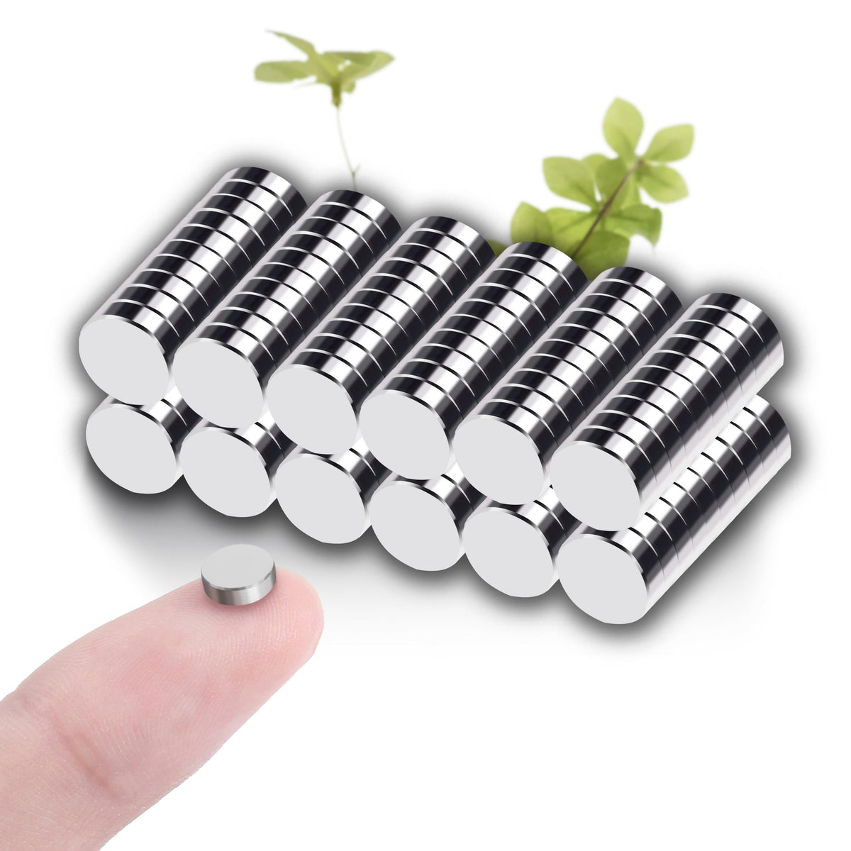 Deryun 60 Pack Small Magnets for Crafts,Mini,Tiny,Fridge,Refrigerator,Whiteboard,Round,Multi-Use Magnets