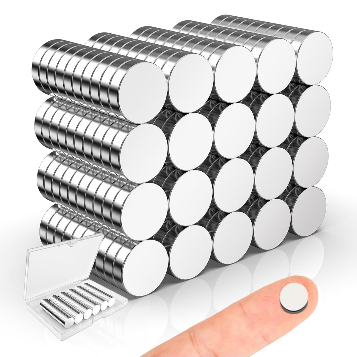 Magnets, 8 Different Sizes Small Round Magnetic 600 Pack