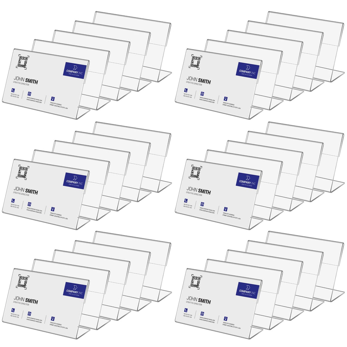 30 PCS Small Acrylic Sign Holder 3.5" x 2", Mini Acrylic Food Sign Labels for Party Buffet, Retail Price Display Holder, Clear Plastic Table Counter Top Stand for Place Cards, Name Card, Wedding Signs