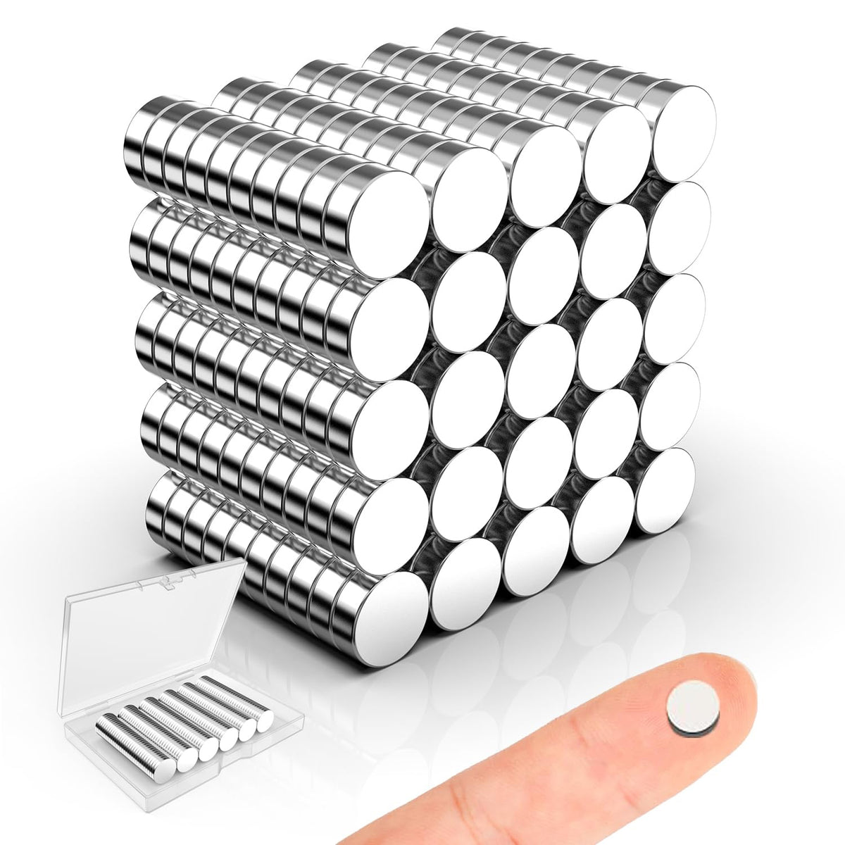Magnets for Crafts, 5x2mm Small Round Magnetic 250 Pack