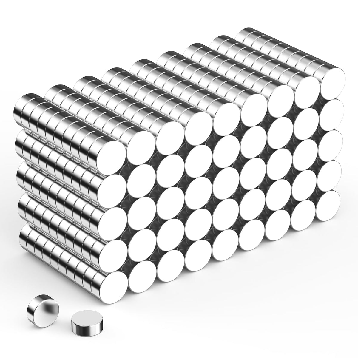 500 Pcs Small Neodymium Magnets for Crafts, 6 Sizes Rare Earth Magnets