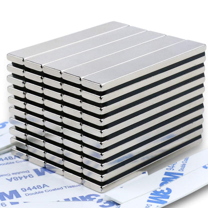DIYMAG Strong Magnets, 12 Pack Neodymium Magnetic Strips Adhensive Backing