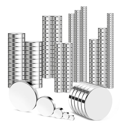 TRYMAG 80Pcs Small Round Magnets, 8x2mm Refrigerator Magnet
