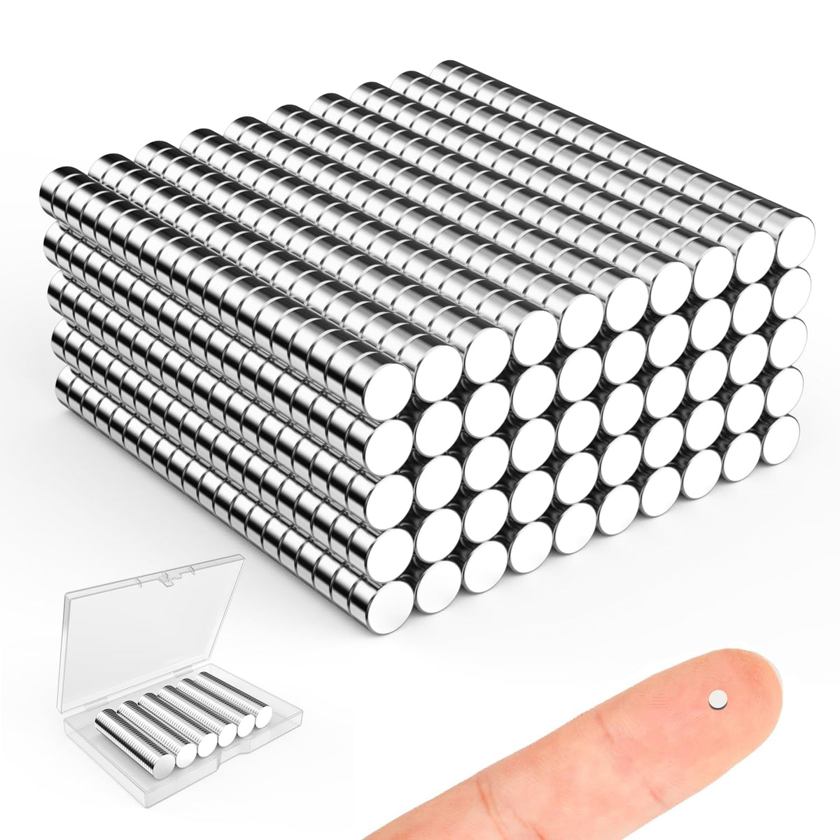 Magnets for Crafts, 5x2mm Small Round Magnetic 250 Pack