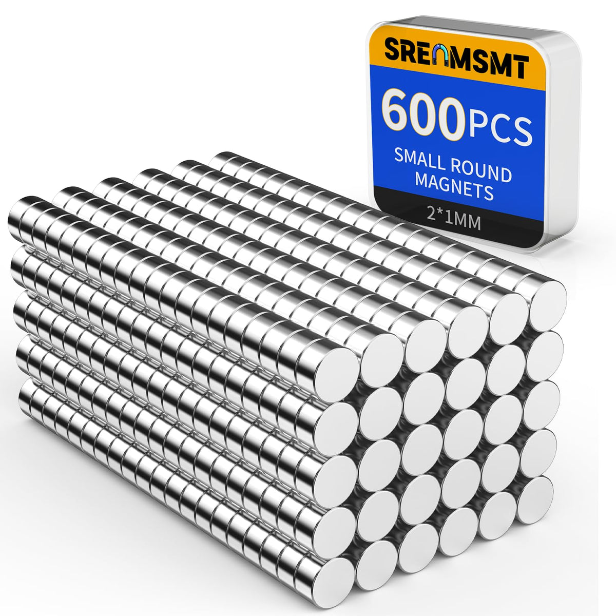 Small Magnets, 7 Sizes Neodymium Magnets for Crafts, 290 Pack
