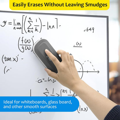 maxtek Magnetic Dry Erase Eraser, Gray, 1 Pack