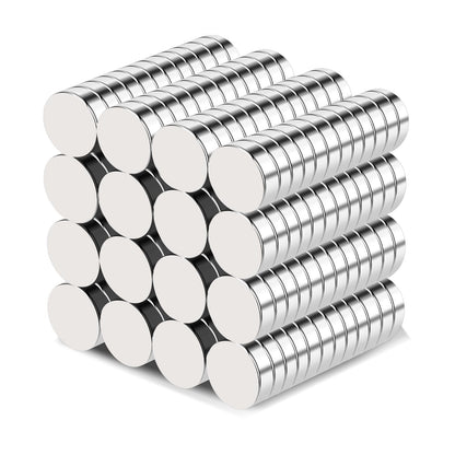 TRYMAG Small Neodymium Magnets, 200Pcs Round Rare Earth Magnet 8x3mm