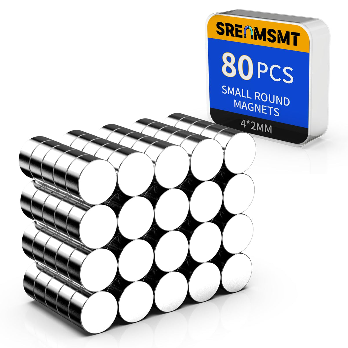 Small Magnets, 7 Sizes Neodymium Magnets for Crafts, 290 Pack