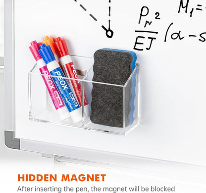 BEYGORM Magnetic Dry Erase Marker Holder for Whiteboard & Refrigerator