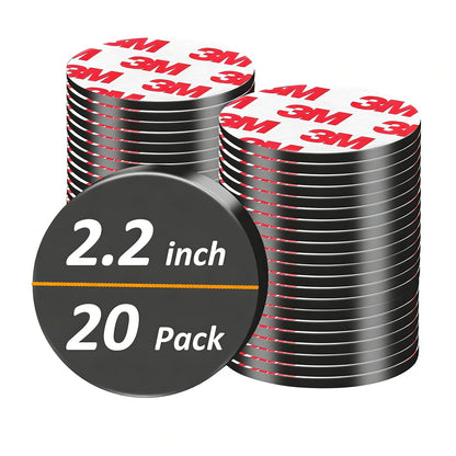 36Pack, Round Magnets Dots Peel and Stick, (Diameter 0.8" x 0.08" Thick) Precut Magnetic Tapes with Adhesive Backing, Circle Flexible Magnets for DIY, Art Projects, whiteboards & Fridge