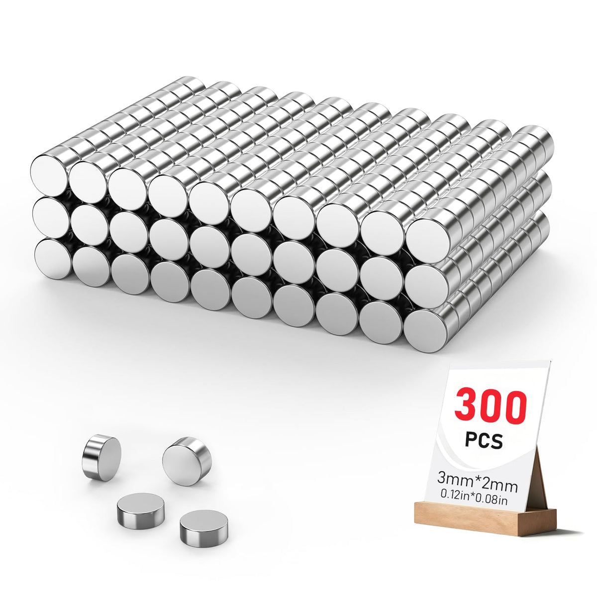 350Pcs Magnets for 3D Printing, Rare Earth Magnets for Crafts
