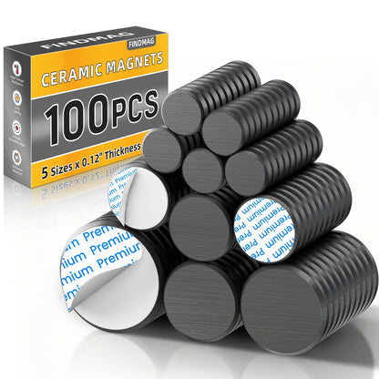 FINDMAG Magnets for Crafts, Magnets with Adhesive Backing, 20 Pack
