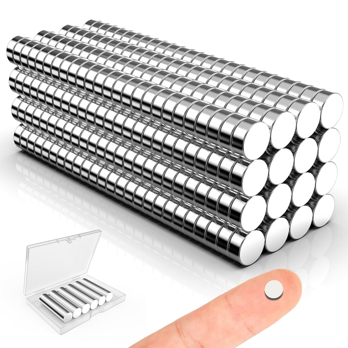 Magnets for Crafts, 5x2mm Small Round Magnetic 250 Pack
