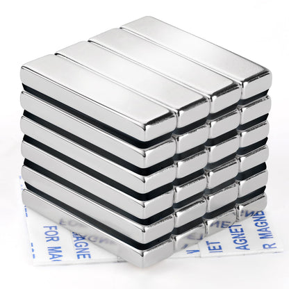 DIYMAG Strong Magnets, 12 Pack Neodymium Magnetic Strips Adhensive Backing