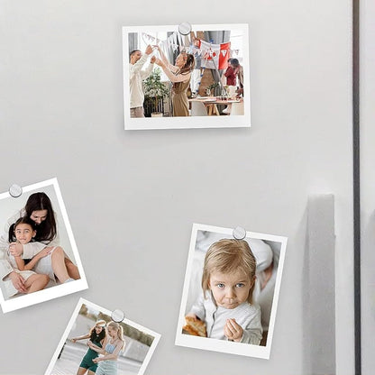 20 Pack Refrigerator Magnets with Double-Sided Adhesive, 10x3mm Small Round Fridge Magnets, Premium Neodymium Office Magnets for Fridge, Whiteboard, Billboard in Home, Kitchen, Office and School