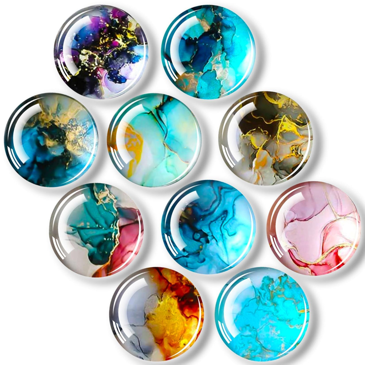 FINDMAG 12 Pack Fridge Magnets, Refrigerator Magnets Decorative for Locker