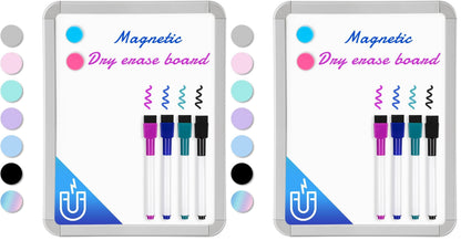 VUSIGN Magnetic Dry Erase Board, 8.5 x 11 Inches White Board, Pink