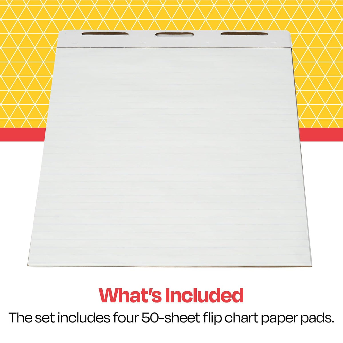 School Smart Flip Chart Paper for Easels and Bulletin Boards, 27 x 34 Inches, 50 Sheets, Pack of 4