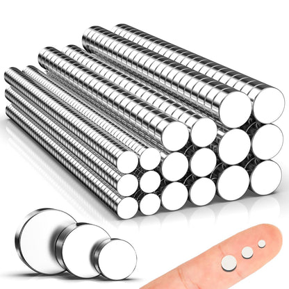 Magnets, 8 Different Sizes Small Round Magnetic 600 Pack