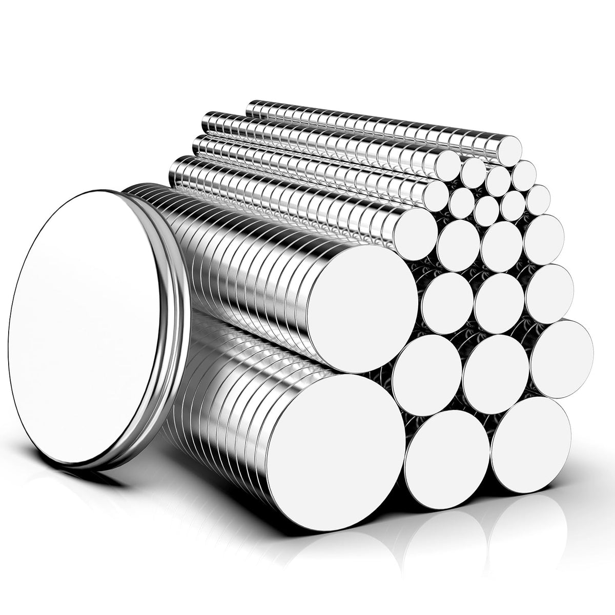 Magnets, 8 Different Sizes Small Round Magnetic 600 Pack