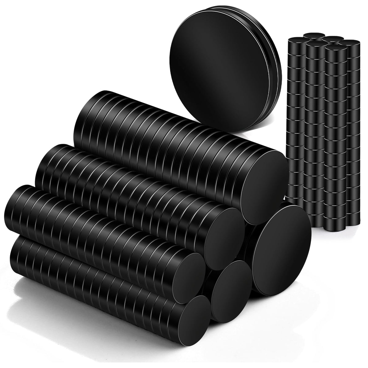 TRYMAG Small Strong Magnets, 6 Sizes Rare Earth Magnet, 255Pcs