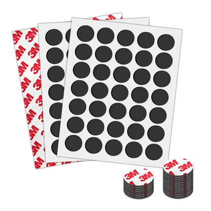 Small Magnets with Adhesive Backing for Crafts,Self Sticky Magnetic Sticker,Round Adhesive Dot Magnets for Classroom (36Pcs Circle 3/4 X 0.08 Rubber Magnets)