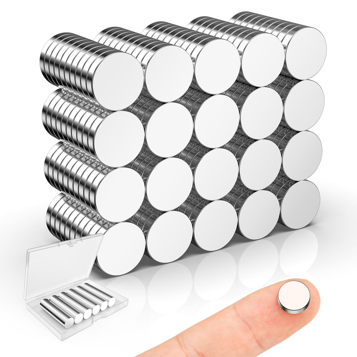 Magnets, 8 Different Sizes Small Round Magnetic 600 Pack