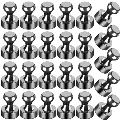 LOVIMAG Fridge Magnets 12 Pack Magnet Refrigerator Locker Whiteboard Black