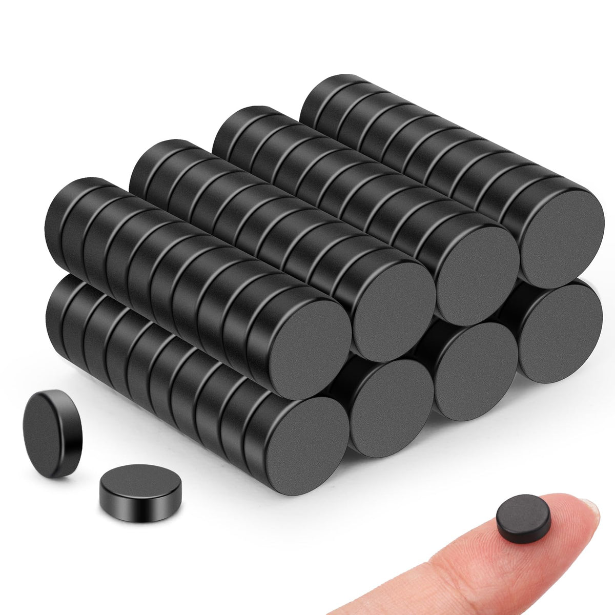 TRYMAG Small Strong Magnets, 6 Sizes Rare Earth Magnet, 255Pcs