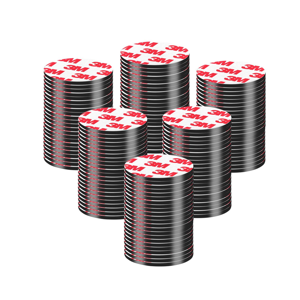 36Pack, Round Magnets Dots Peel and Stick, (Diameter 0.8" x 0.08" Thick) Precut Magnetic Tapes with Adhesive Backing, Circle Flexible Magnets for DIY, Art Projects, whiteboards & Fridge