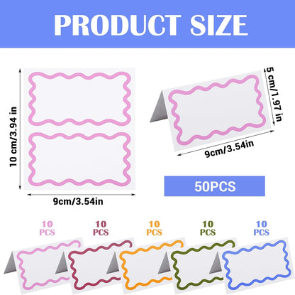 50Pcs Blank Food Cards, Food Labels for Party Buffet Price Labels
