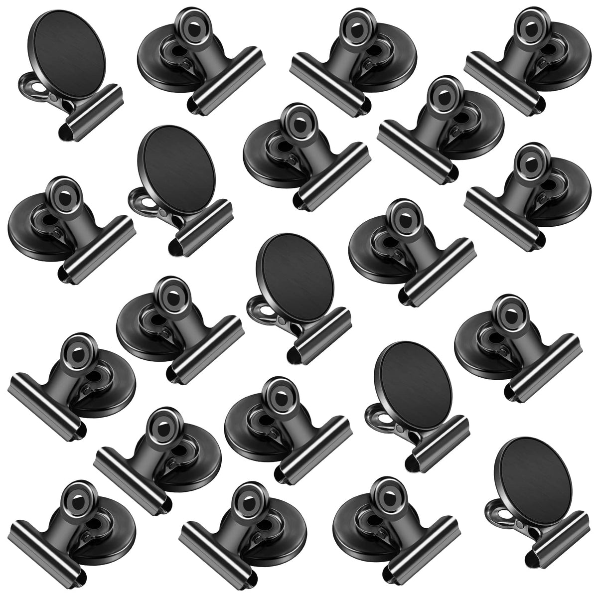 VNDUEEY 20 Pack Fridge Magnets Refrigerator Magnets, Strong Magnetic Clips Heavy Duty, Magnet Clips for Whiteboard, Magnets for Fridge Locker Office Accessories (Silver)