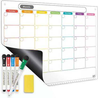 Magnetic Calendar for Refrigerator Dry Erase Fridge Magnet Planner 16.9x13