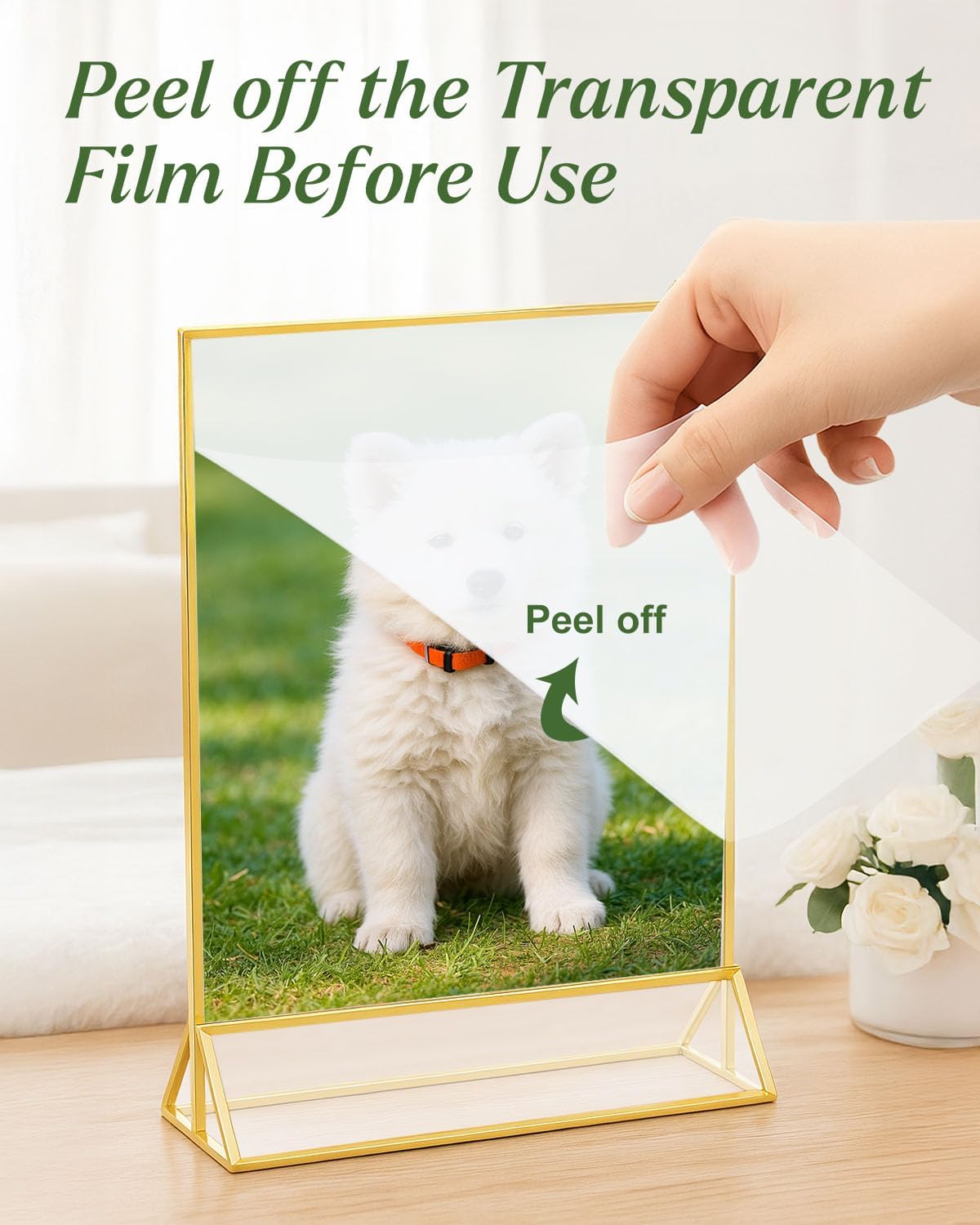 12 Pack Gold Acrylic Sign Holders 4x6 Menu Flyer Holder