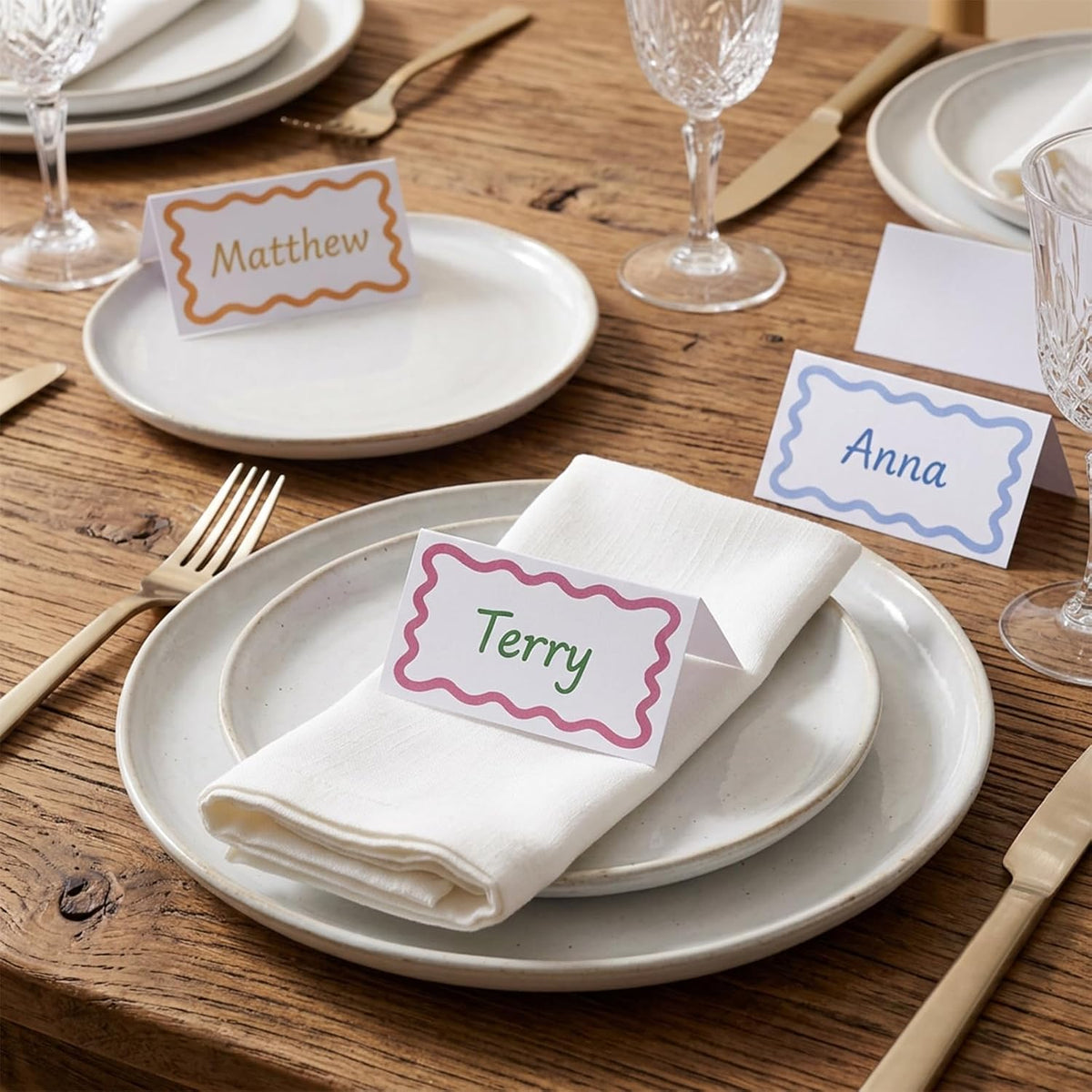 50Pcs Blank Food Cards, Food Labels for Party Buffet Price Labels
