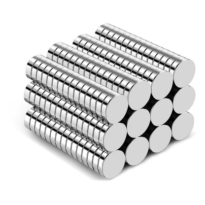 TRYMAG 80Pcs Small Round Magnets, 8x2mm Refrigerator Magnet